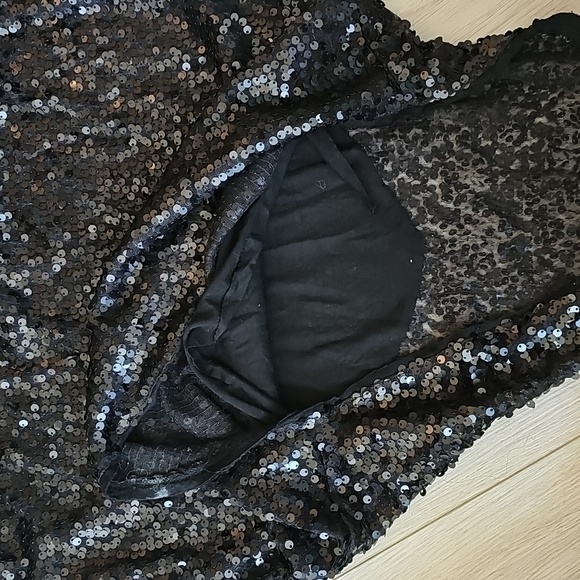 Talula Black Sequin Tank, XS - Picture 9 of 16